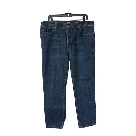 Lee Men's Blue and Navy Jeans - Picture 1 of 6